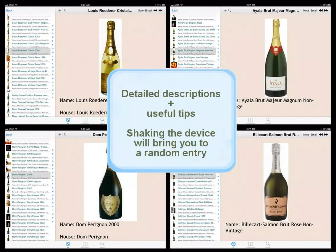 Zrzuty ekranu The Complete Champagne Directory iPad 