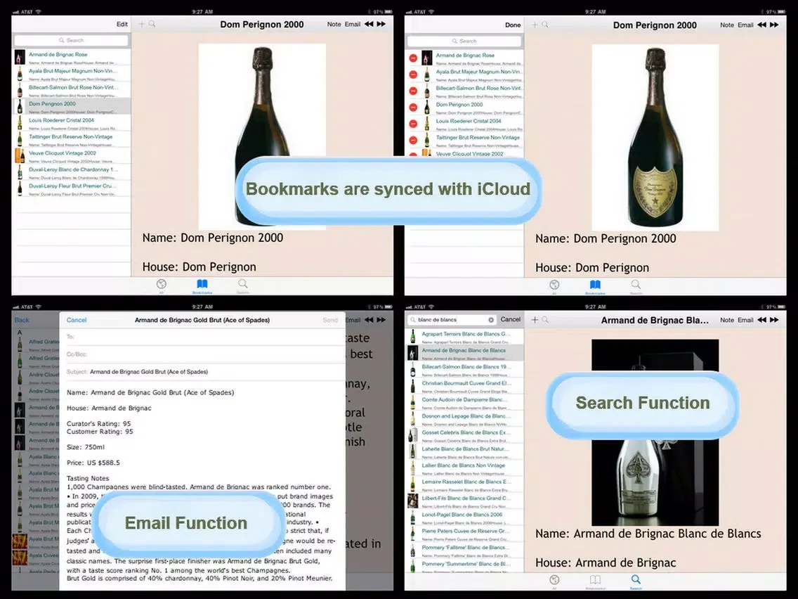 Zrzuty ekranu The Complete Champagne Directory iPad 