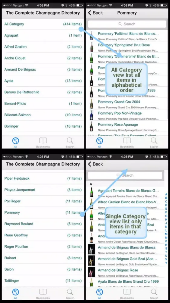 Zrzuty ekranu The Complete Champagne Directory