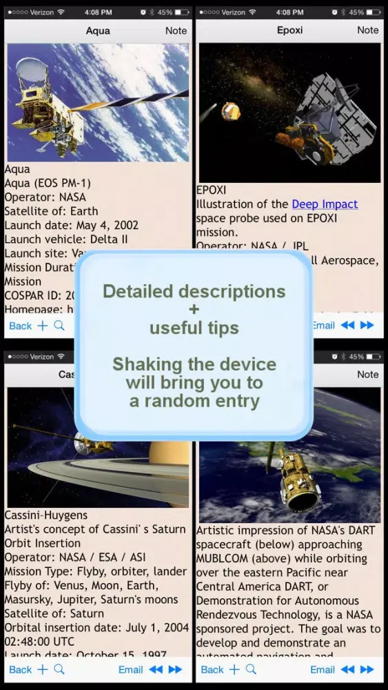 Tangkapan layar Rockets Encyclopedia