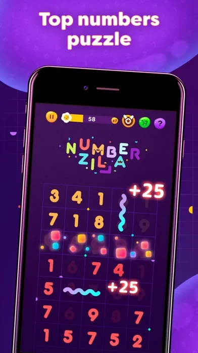Numberzilla: Number Match Game 스크린샷