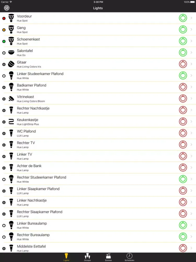 Hue Control - For Philips Hue iPad 應用截圖