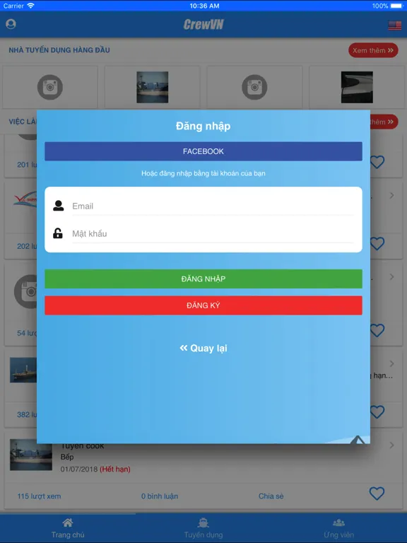 Capturas de tela do Crew - Vietnam Seafarer jobs iPad 