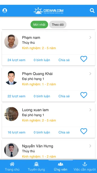 Capturas de tela do Crew - Vietnam Seafarer jobs