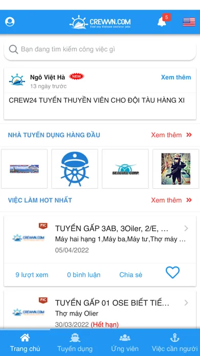 Capturas de tela do Crew - Vietnam Seafarer jobs