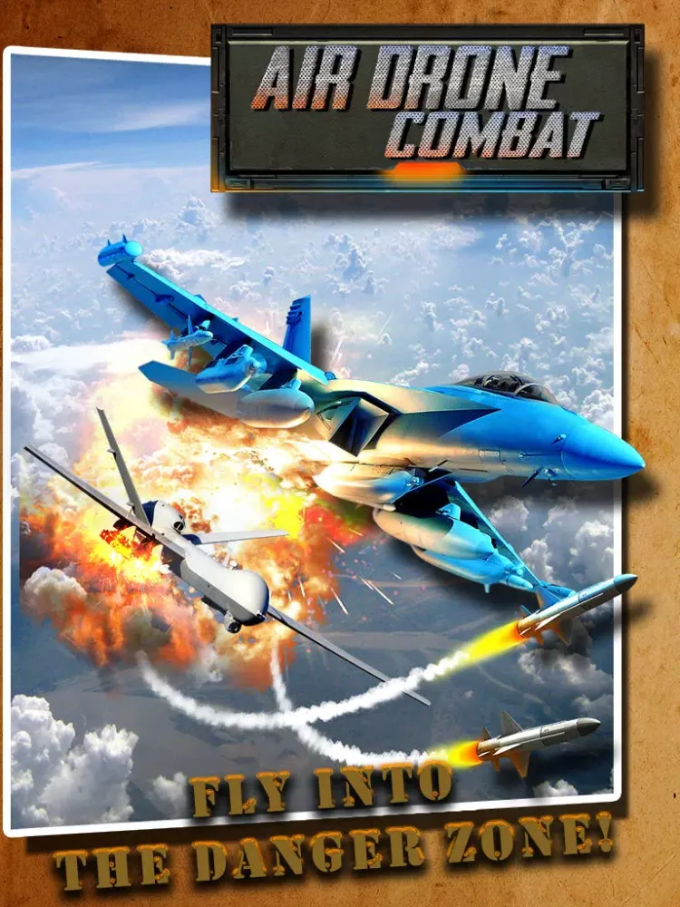 Capturas de pantalla de Air Drone Combat - Military Jet Fighter Aircraft Battle Simulation Game iPad 