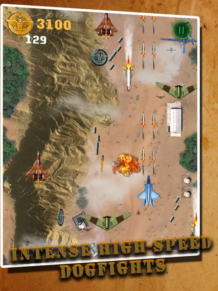 Capturas de pantalla de Air Drone Combat - Military Jet Fighter Aircraft Battle Simulation Game iPad 