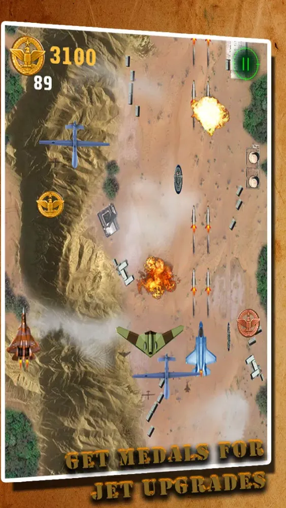 Capturas de pantalla de Air Drone Combat - Military Jet Fighter Aircraft Battle Simulation Game