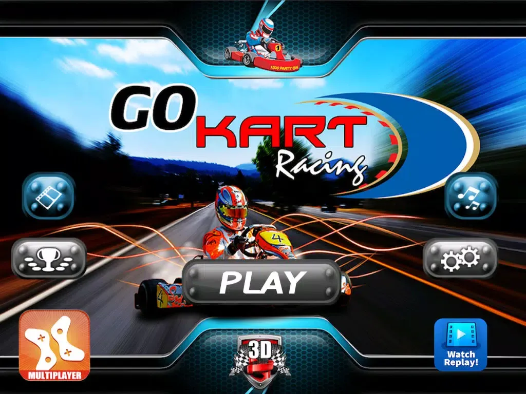Capturas de tela do Go Kart Racing 3D - Free Multiplayer Race Game iPad 