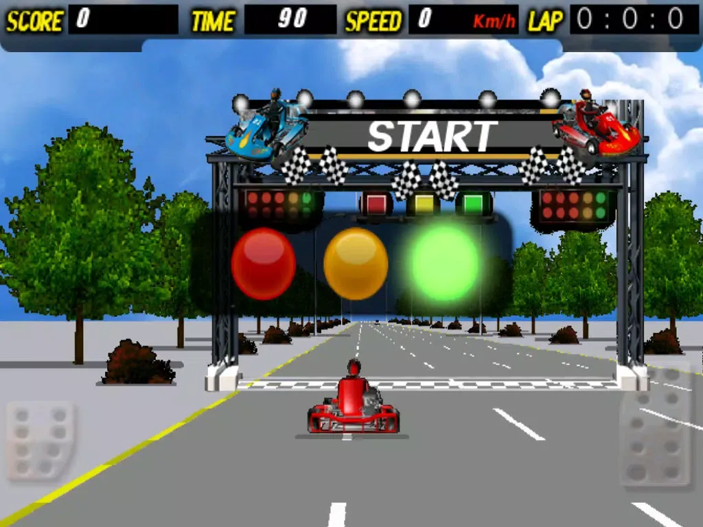 Capturas de tela do Go Kart Racing 3D - Free Multiplayer Race Game iPad 