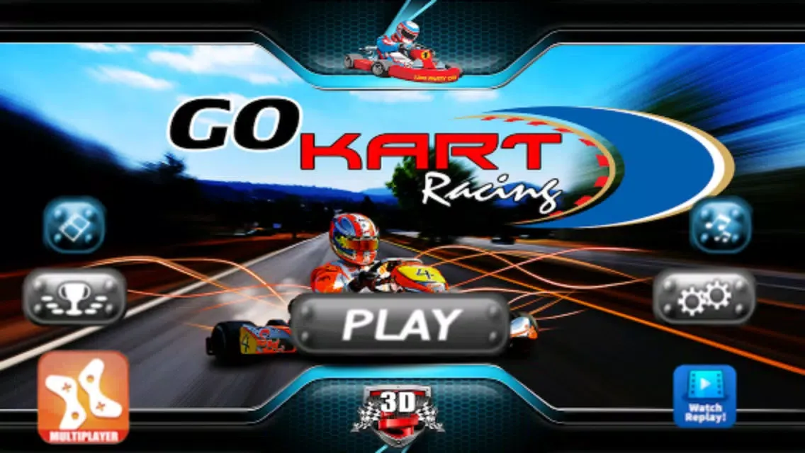 Capturas de tela do Go Kart Racing 3D - Free Multiplayer Race Game