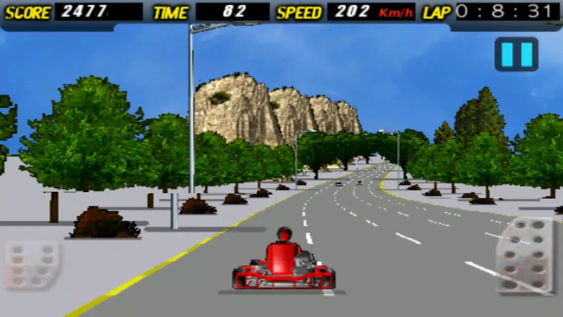 Capturas de tela do Go Kart Racing 3D - Free Multiplayer Race Game