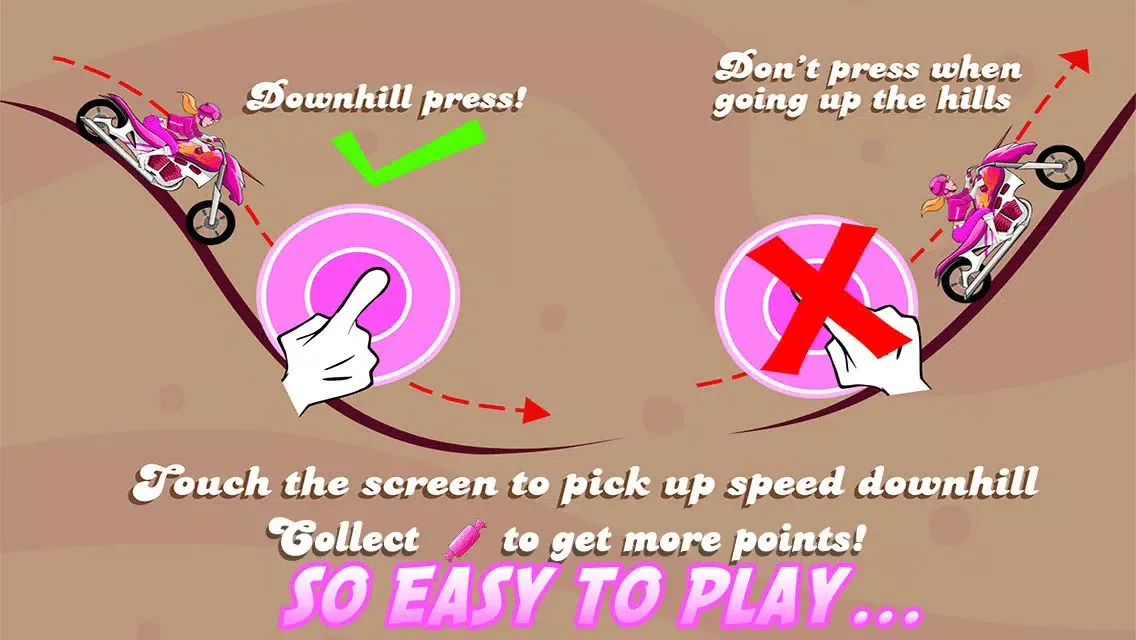 Pink Candy Lady Racers - Free Unicorn Bike Saga Multiplayer Game应用截图