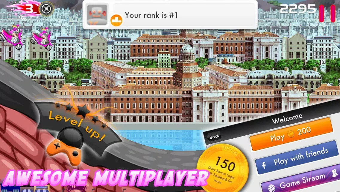 Zrzuty ekranu Pink Candy Lady Racers - Pro Unicorn Bike Saga Multiplayer Game