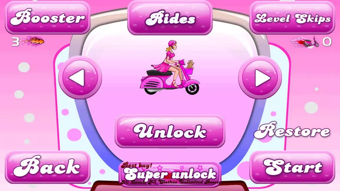 Zrzuty ekranu Pink Candy Lady Racers - Pro Unicorn Bike Saga Multiplayer Game