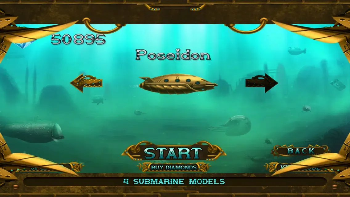 Captures d'écran de A Submarine Battle : Deep Sea Sub Adventure Game