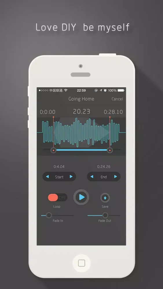 Capturas de tela do Ringtone Builder