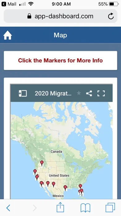 Tangkapan skrin Hummingbird Tracker