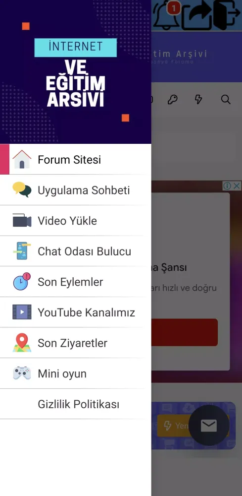 İnternet ve Eğitim Arşivi スクリーンショット
