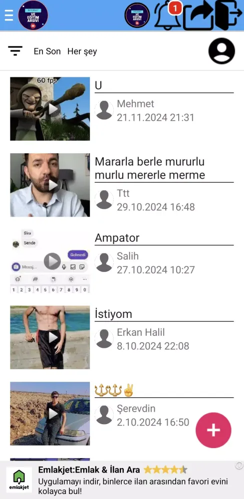 İnternet ve Eğitim Arşivi スクリーンショット