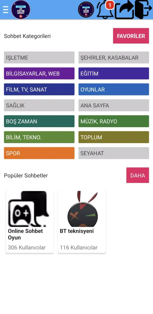 İnternet ve Eğitim Arşivi スクリーンショット