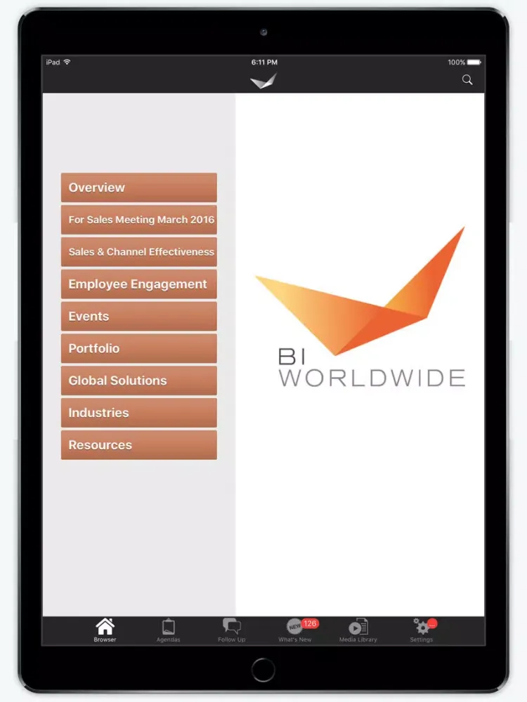 Скриншоты BIW Engage App iPad 