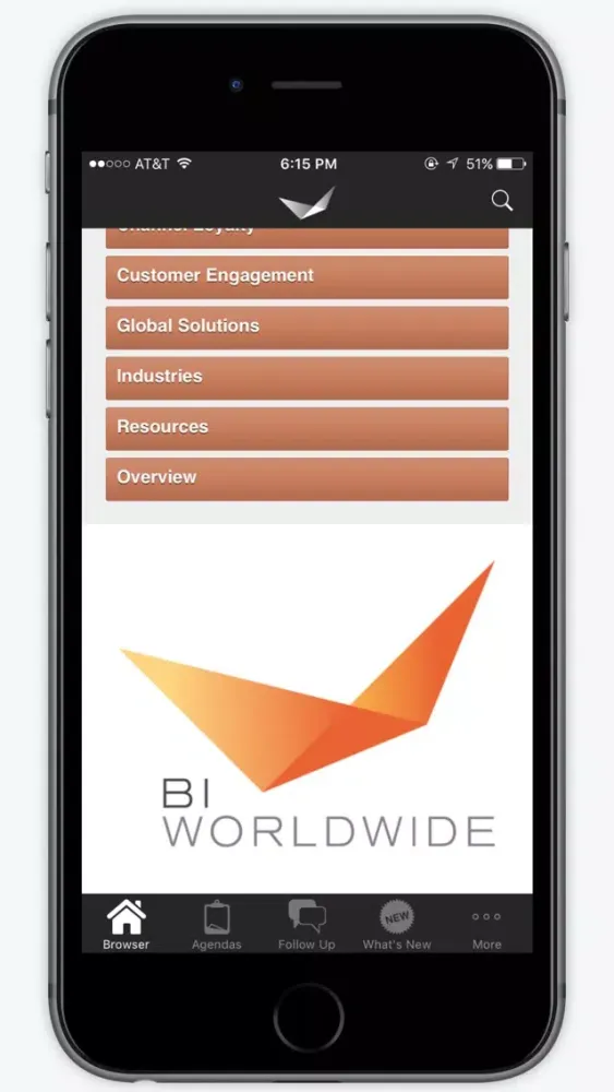 Скриншоты BIW Engage App