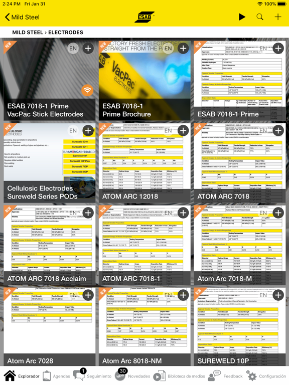 ESAB Ignite iPad 应用截图