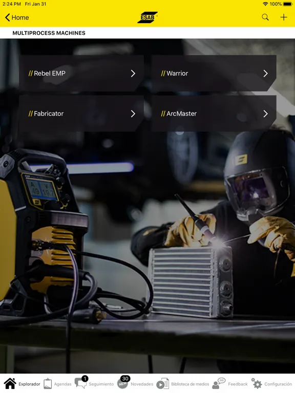 ESAB Ignite iPad 应用截图