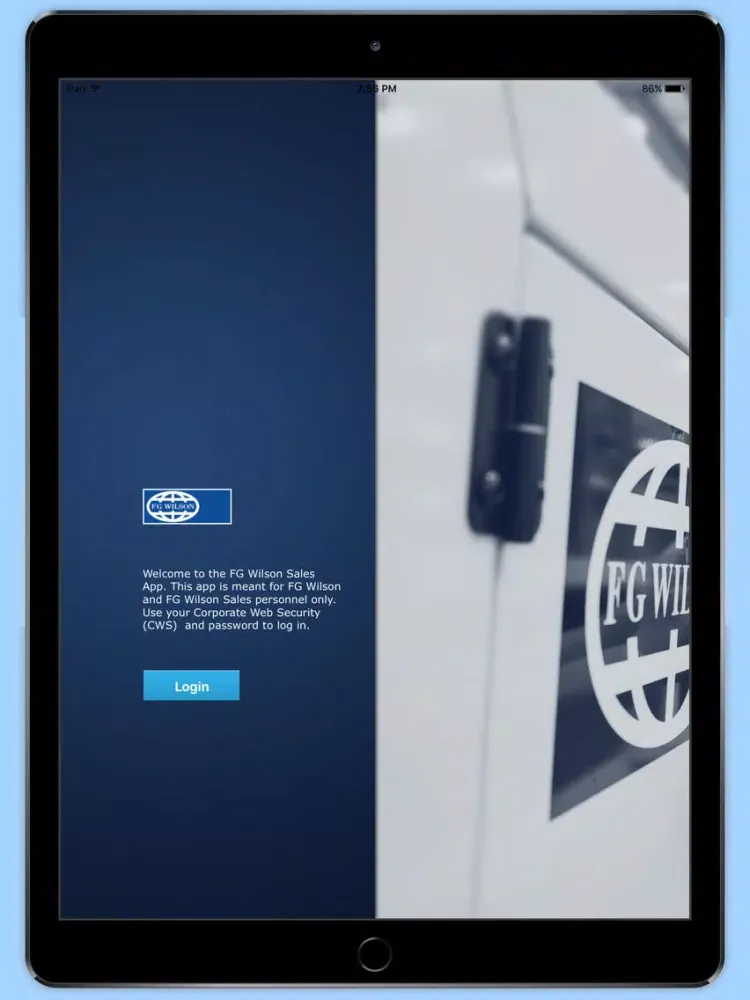 FG Wilson iPad  스크린샷