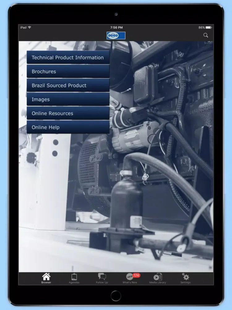 FG Wilson iPad  스크린샷