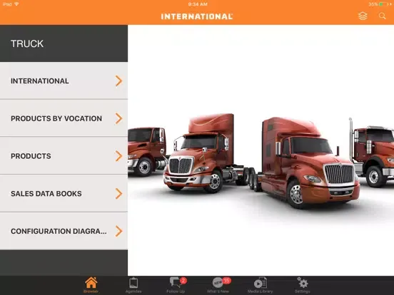 Zrzuty ekranu International Truck Sales iPad 