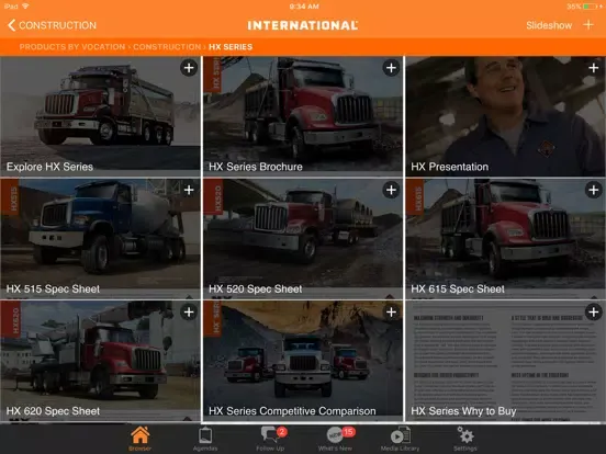 Zrzuty ekranu International Truck Sales iPad 