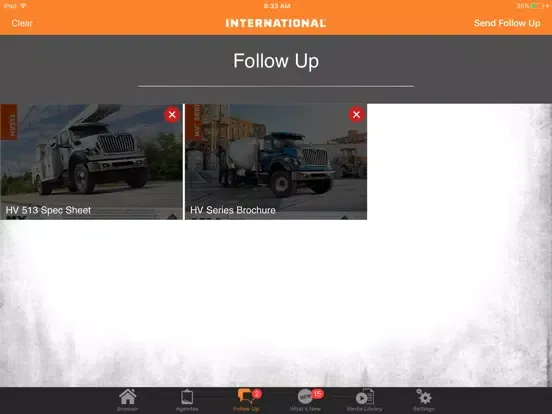 Zrzuty ekranu International Truck Sales iPad 