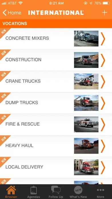 Zrzuty ekranu International Truck Sales