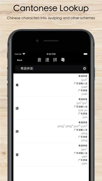 Chinese IME Dictionary Screenshots
