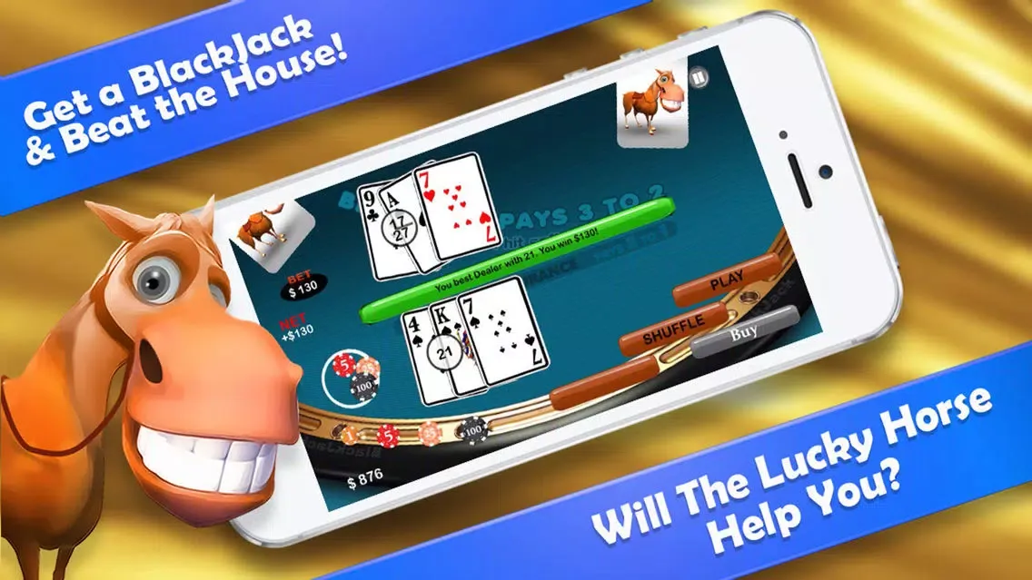 Tangkapan layar Vegas Ville BlackJack FREE - Selfie Zoo Card 21