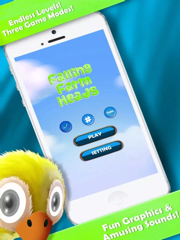 Screenshot di Falling Farm Heads FREE - Selfie Zoo Puzzle iPad 