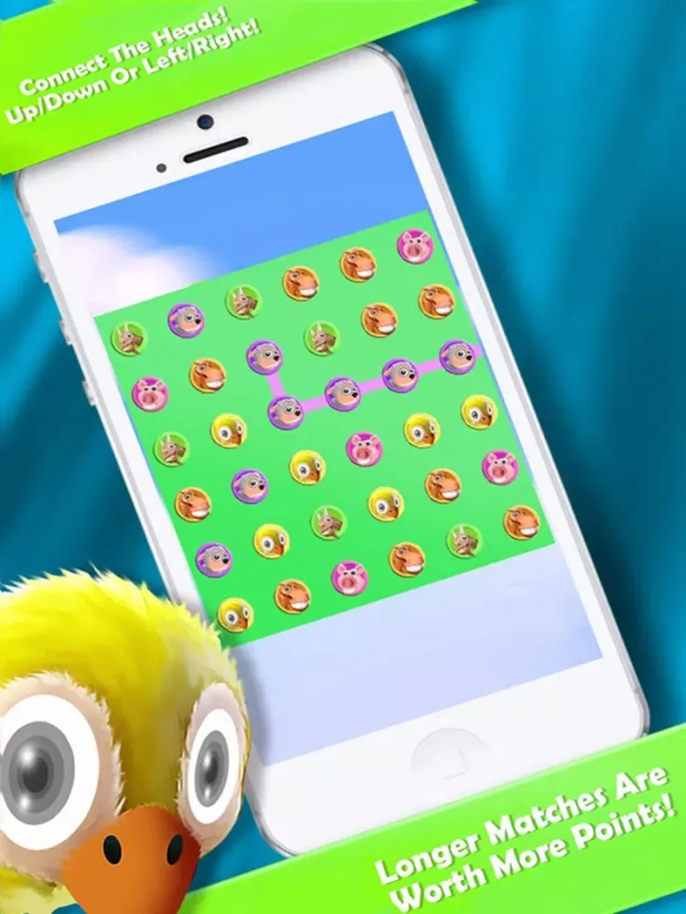 Screenshot di Falling Farm Heads FREE - Selfie Zoo Puzzle iPad 
