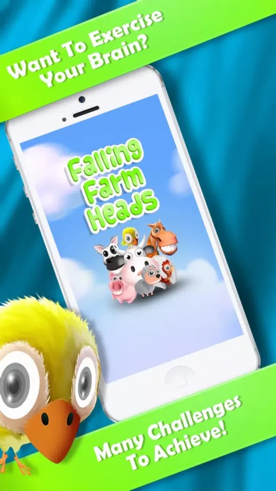 Screenshot di Falling Farm Heads FREE - Selfie Zoo Puzzle