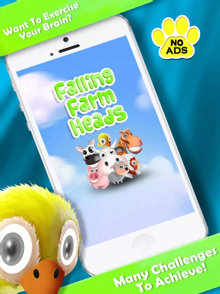 صور Falling Farm Heads PRO - Selfie Zoo Puzzle iPad 