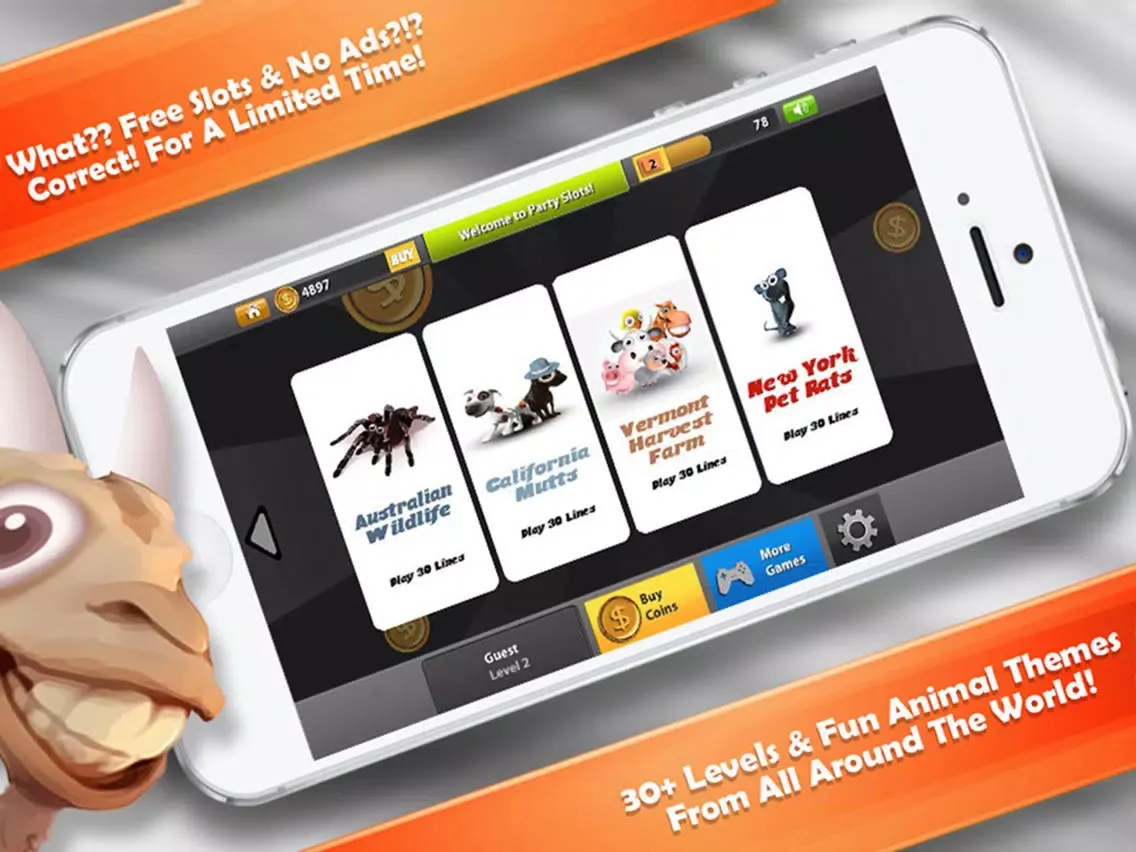 Capturas de tela do Animal Selfie Casino Slots FREE - Selfie Zoo Slot Machine iPad 