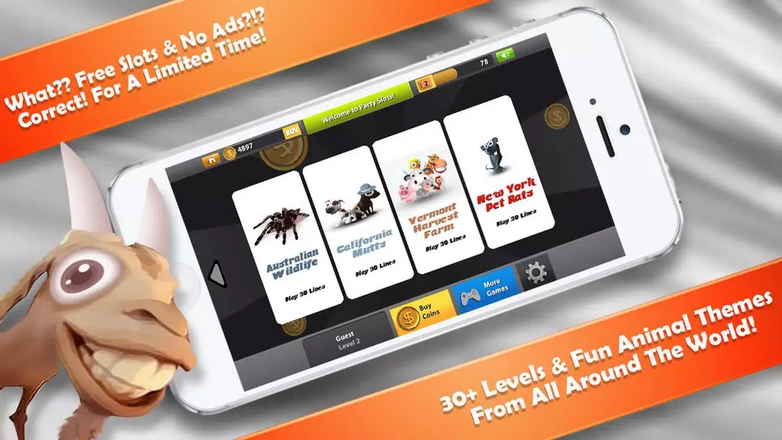 Capturas de tela do Animal Selfie Casino Slots FREE - Selfie Zoo Slot Machine