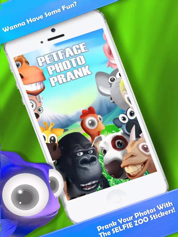 PetFace Photo Prank FREE - Selfie Zoo Stickers iPad  Screenshots