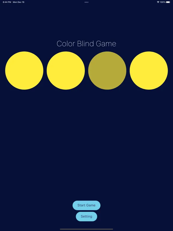 Color Blind Game 色盲遊戲 iPad 應用截圖