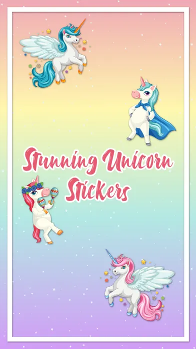 Stunning Unicorn Stickers 스크린샷