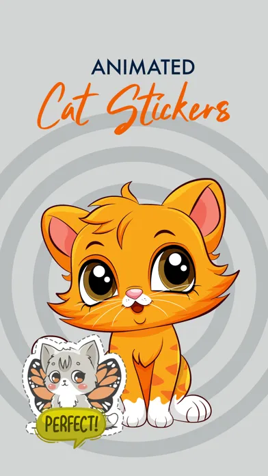 Animated Loving Cat Stickers Ekran Görüntüleri