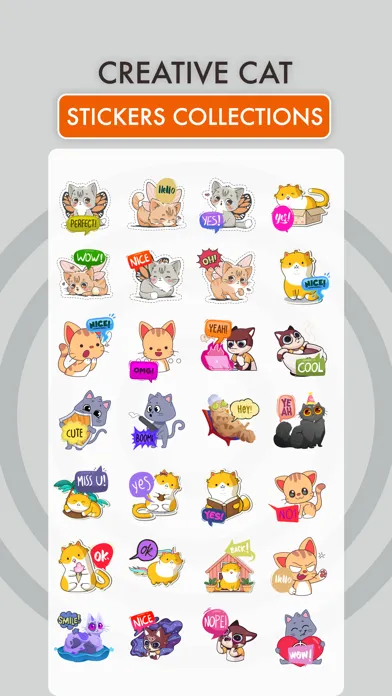Animated Loving Cat Stickers Ekran Görüntüleri