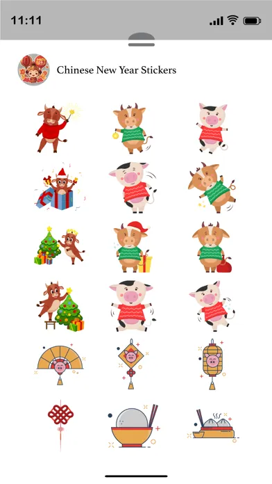 Capturas de tela do Chinese New Year Stickers