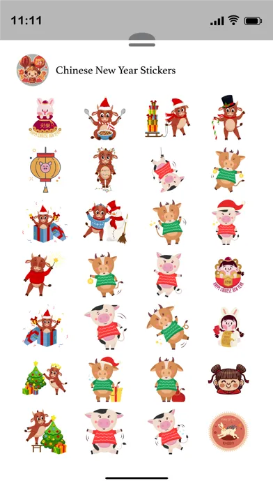 Capturas de tela do Chinese New Year Stickers
